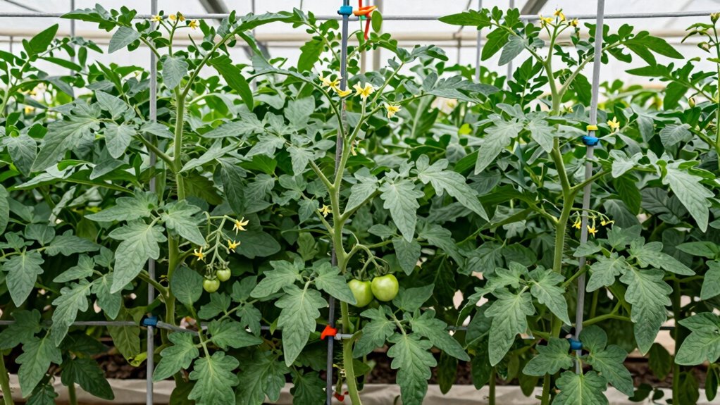 indoor tomato plant size management