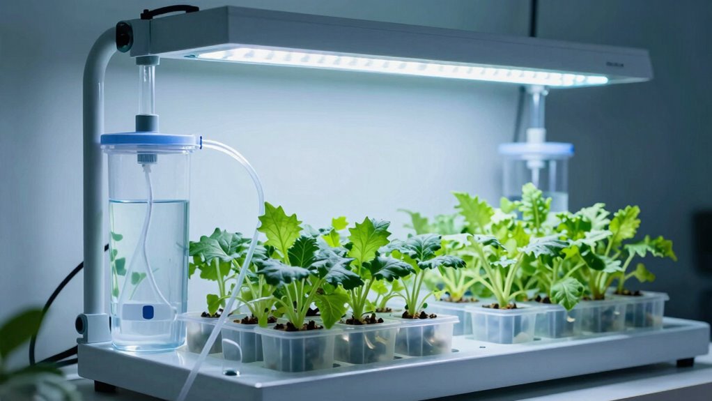 initial water flow and nutrients