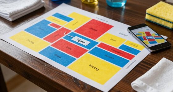 label zones for cleaning