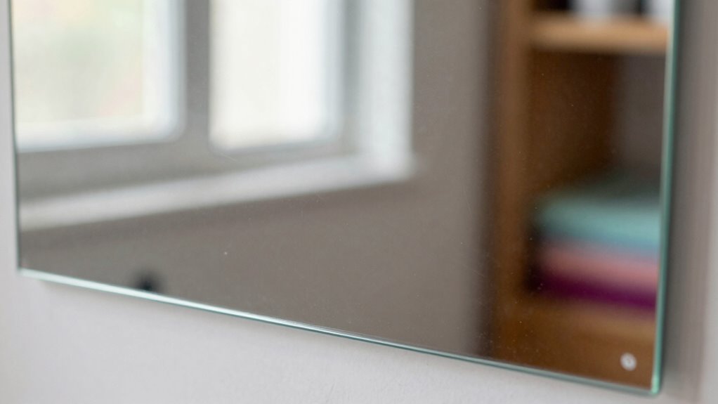 maintain mirror clarity regularly
