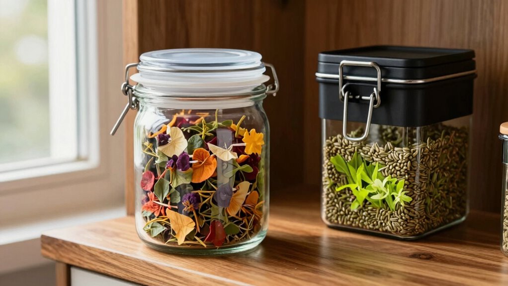 opaque airtight nutrient containers