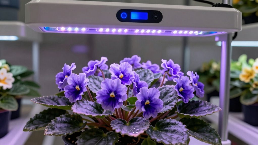 optimal violet growth lighting