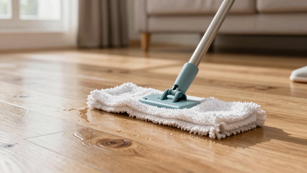 polish dust dry floors