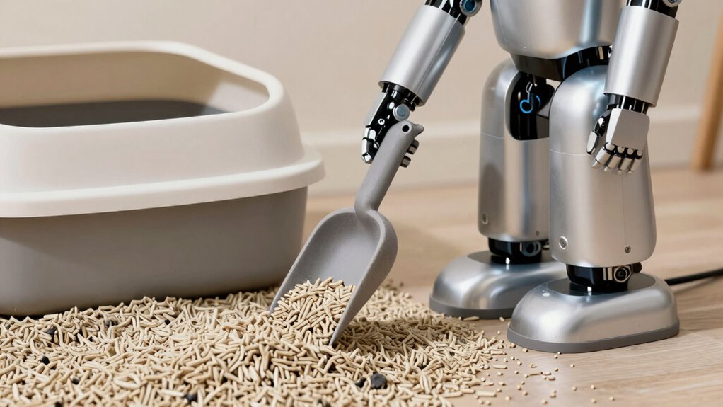 prevent robot litter smearing