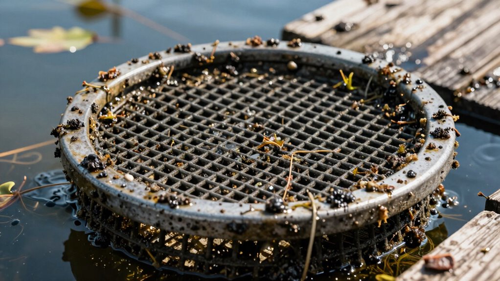 preventing dock filter clogs