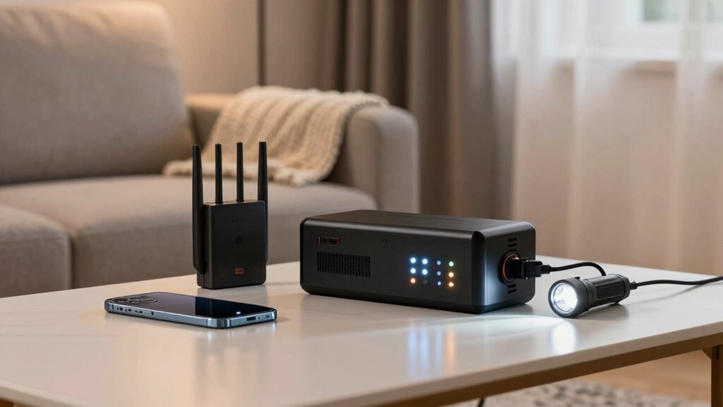 prioritize essential backup electronics
