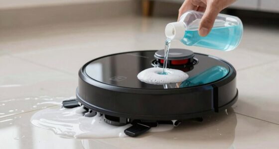 proper detergent use in robot mops