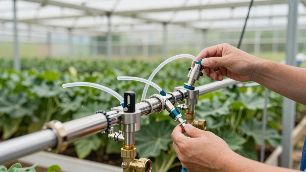 proper fertilizer injector setup