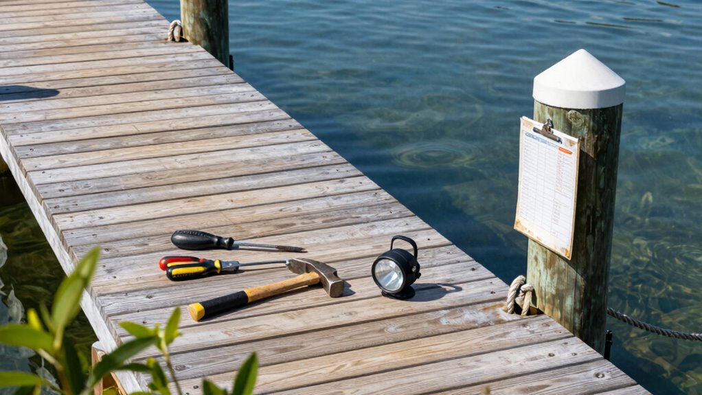 regular dock maintenance checklist