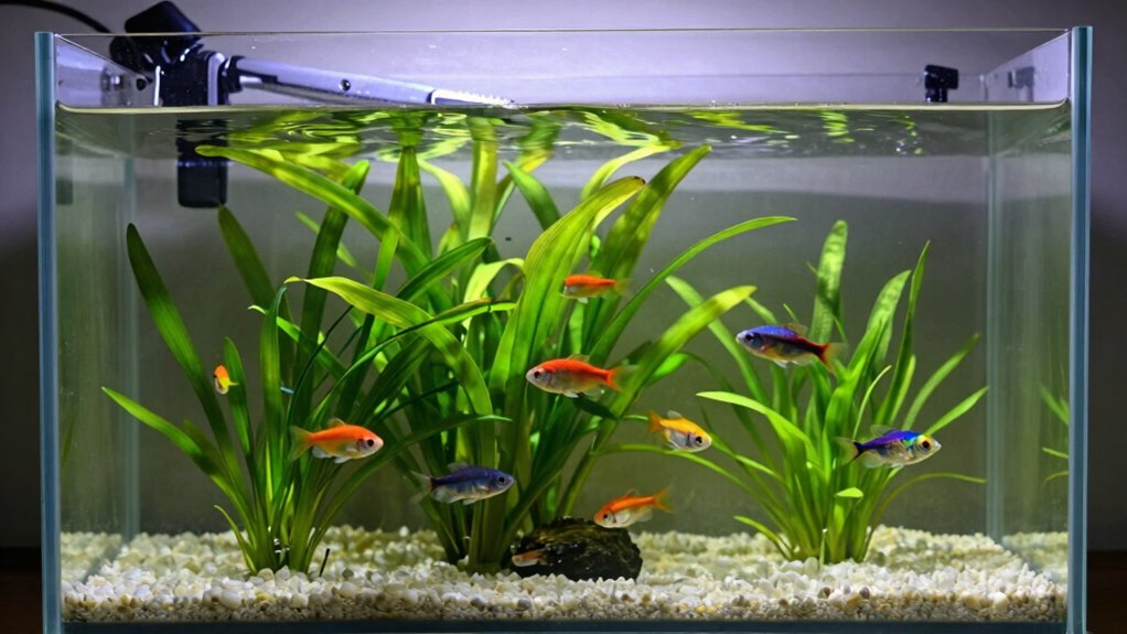 regular tank maintenance routine