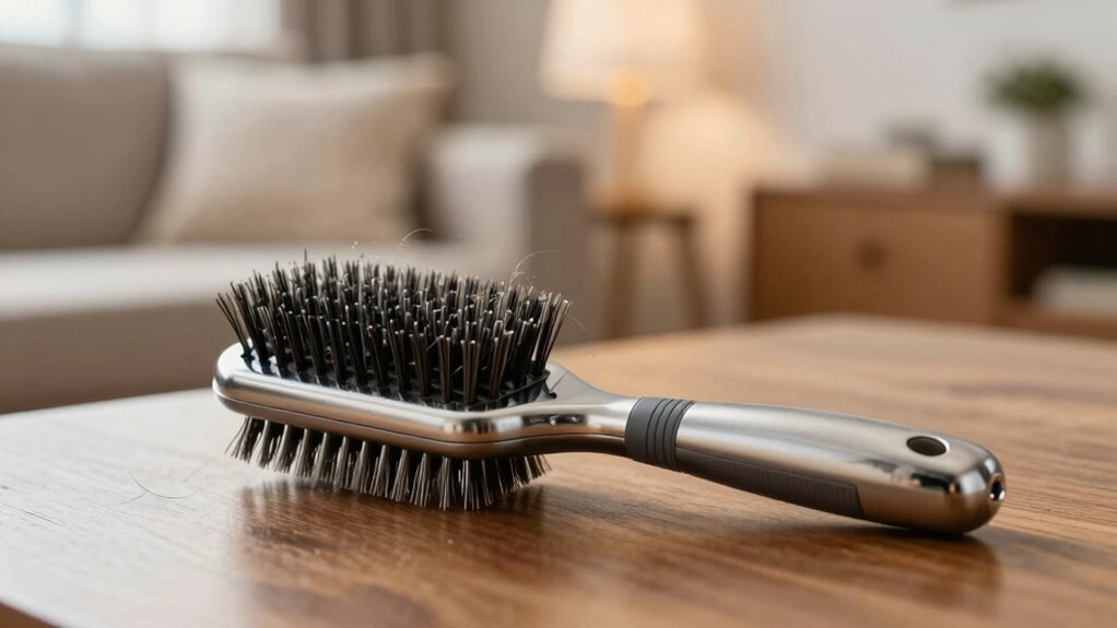 regularly clean and dry brush
