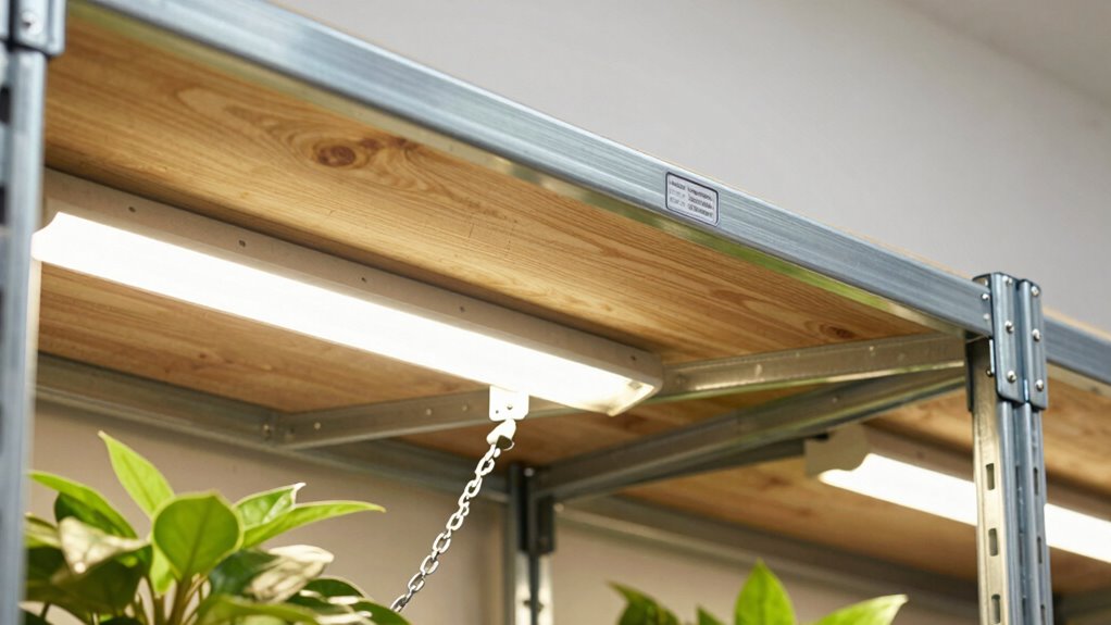 reinforce shelves for safety