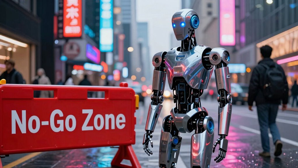 robot ignoring no go zones