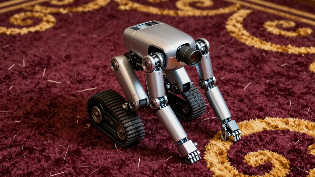 robots struggle on plush carpet