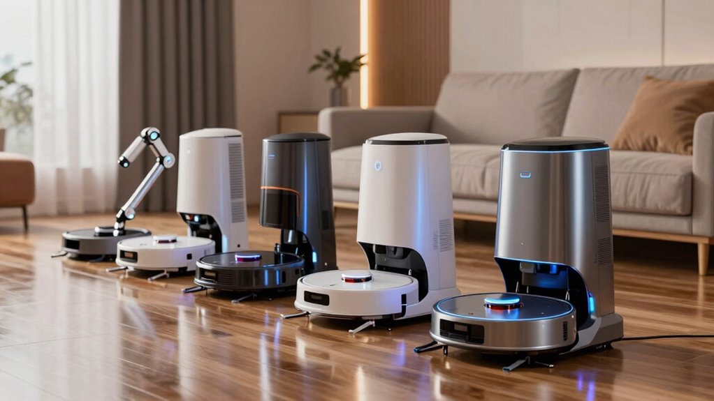 robots with extendable mops