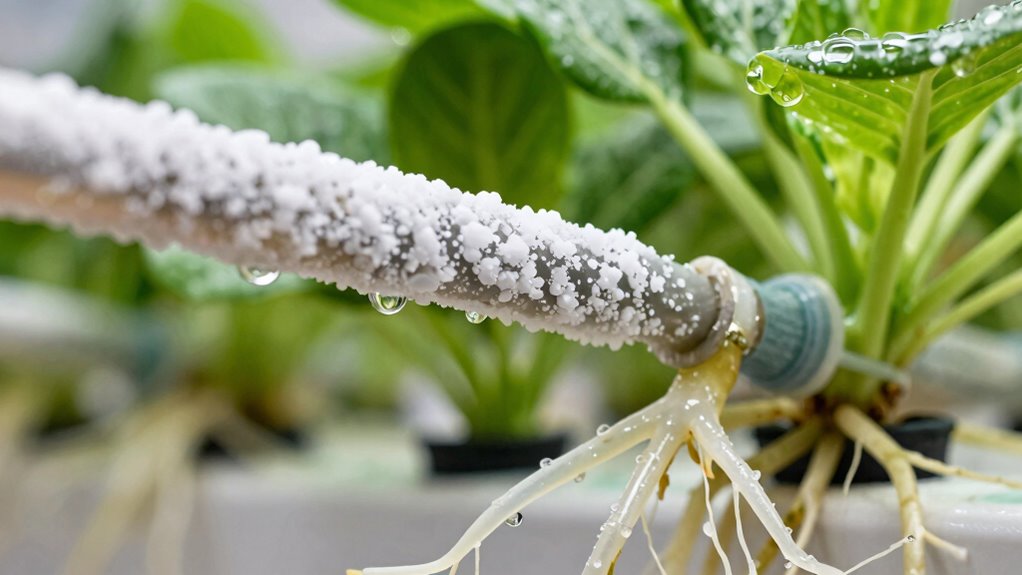 salt buildup indicates flushing