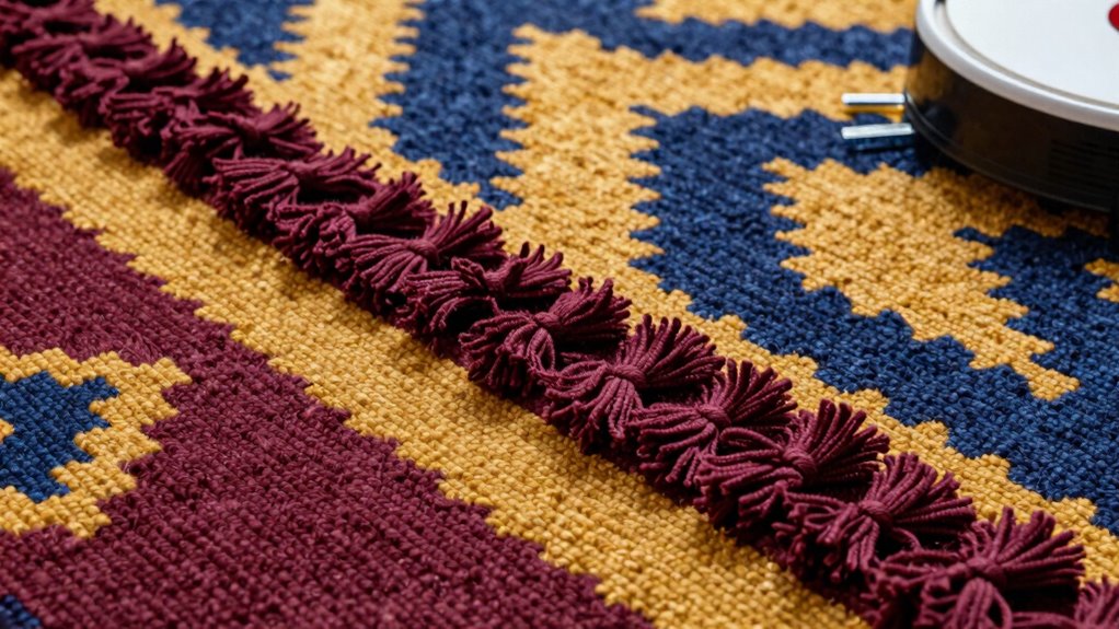 secure fringes prevent vacuum damage