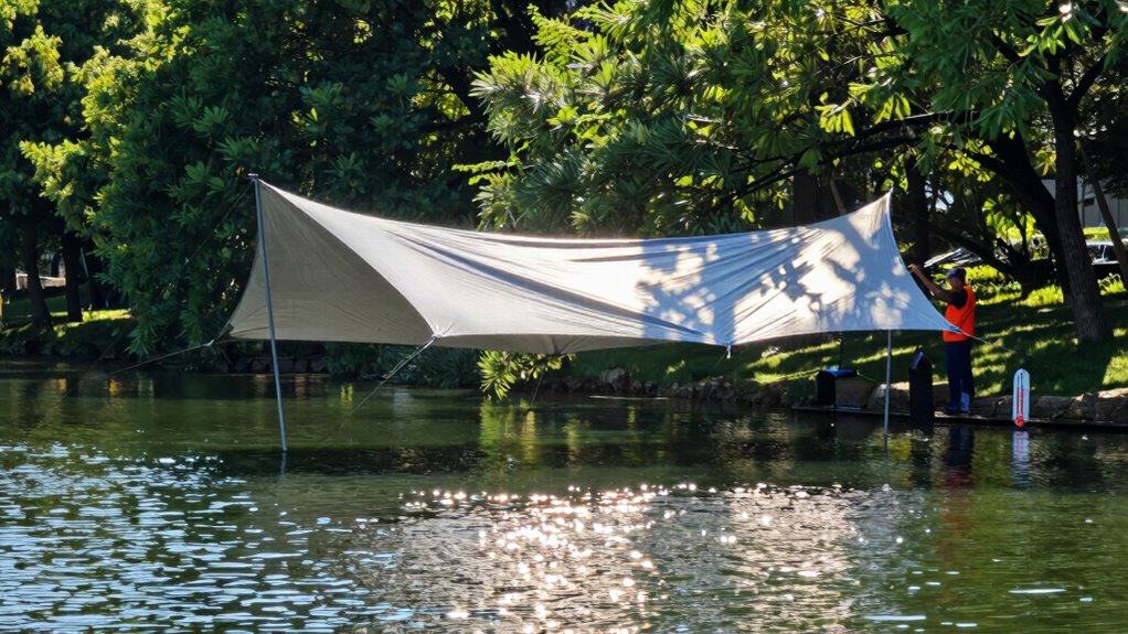 shading reduces reservoir heating