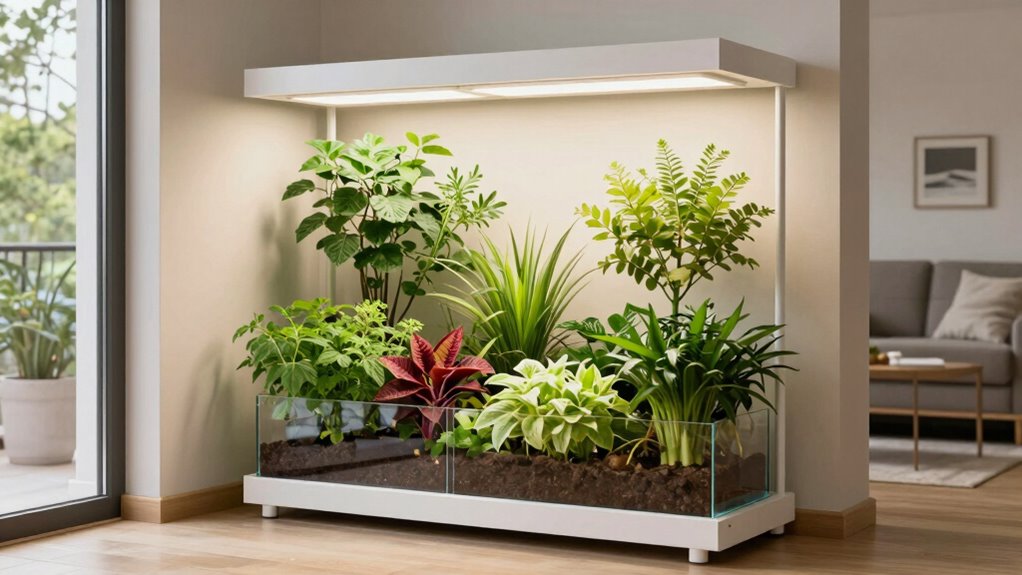 space efficient easy maintenance gardening