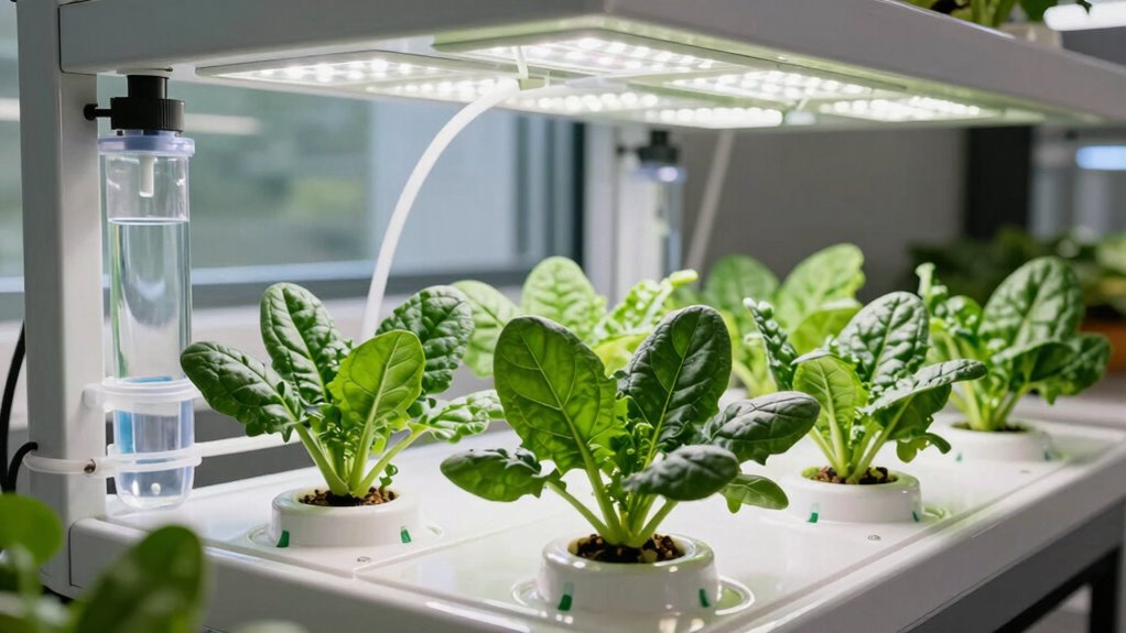 top indoor spinach hydroponics