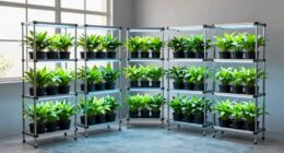 top led plant racks