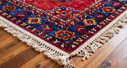 use rug fringe to deter robots