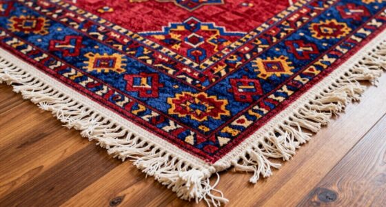 use rug fringe to deter robots