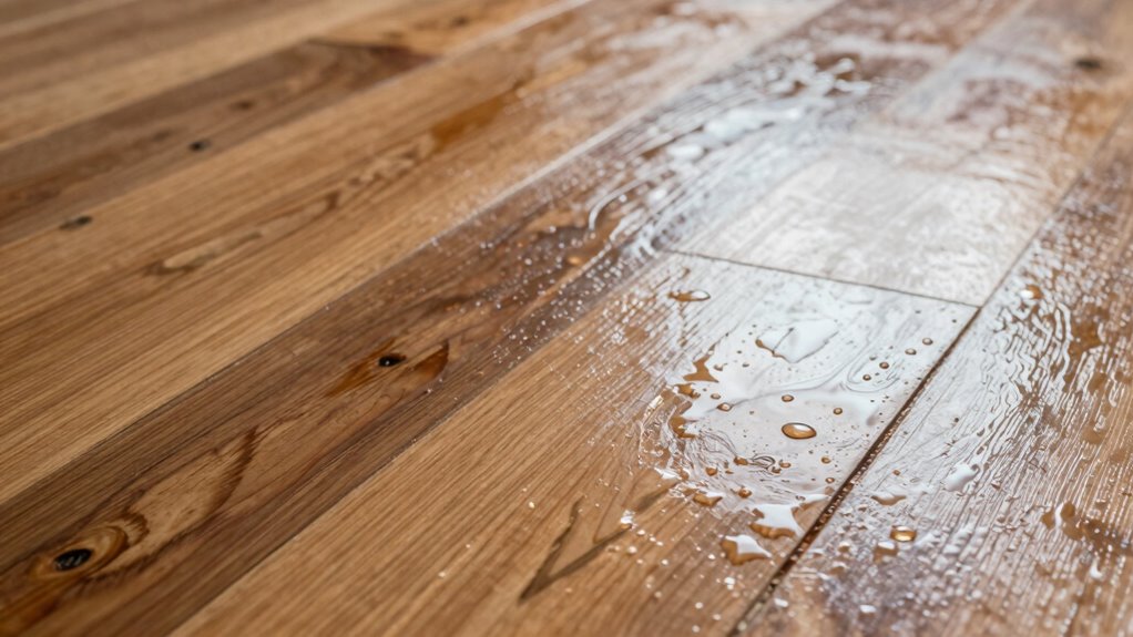 water damage and warping