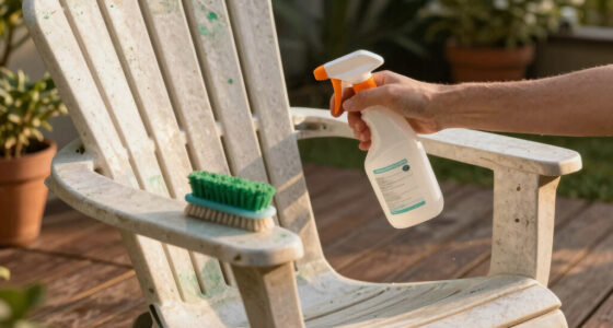 How the clean plastic adirondack chairs with “mold”?