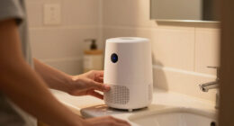 I Put This Mini Dehumidifier In My Bathroom, And It Made It So Much Cooler