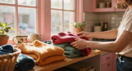 She Stores Sweaters In The Kitchen Of Her Pink-Drenched 1920S LA Studio