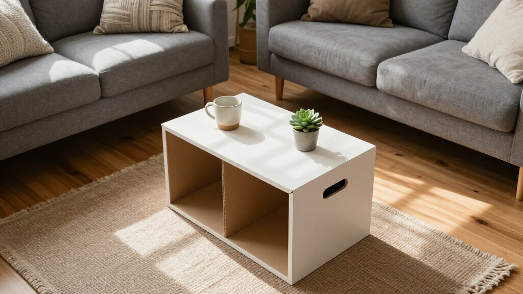 They Made A Blank-Box Living Room Look Custom Without Hiring A Carpenter