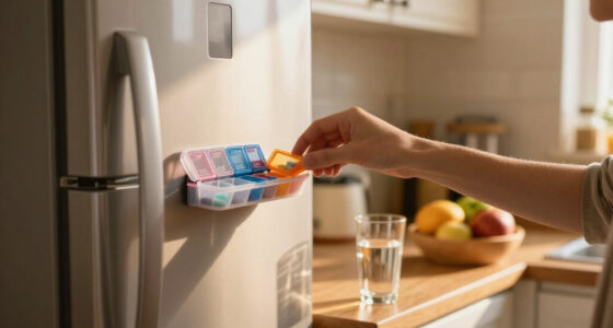 I Put A Dollar Tree Pill Organizer On My Fridge, And It’s A Game-Changer
