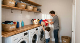 I Designed A Tiny Laundry Room For My Family Of 4 – These Clever Storage Ideas Keep It Clutter-free