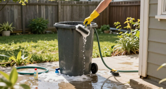 Smelling Your Garbage Cans? The Underrated Trick To Give Them A Deep Clean